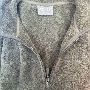 32 Degrees Men's Zip-Up Sweater in Olive